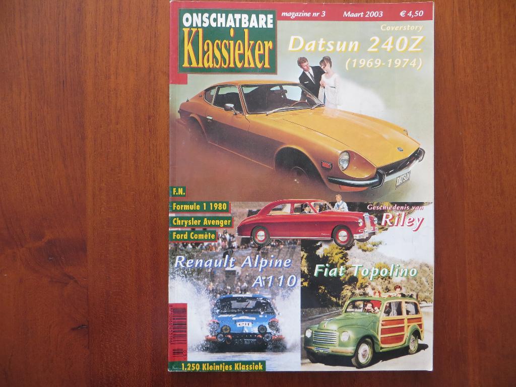 Onschatbare Klassieker 3 2003 Datsun 240Z (’69-’74), Vedette, Ophalen of Verzenden, Nieuw, Renault