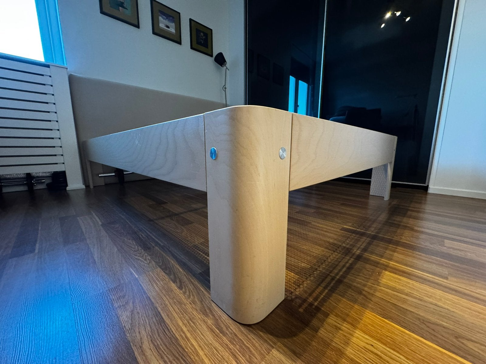 Auping Auronde Eikenhout 140x200CM, Ophalen, Tweepersoons, 140 cm, Zo goed als nieuw