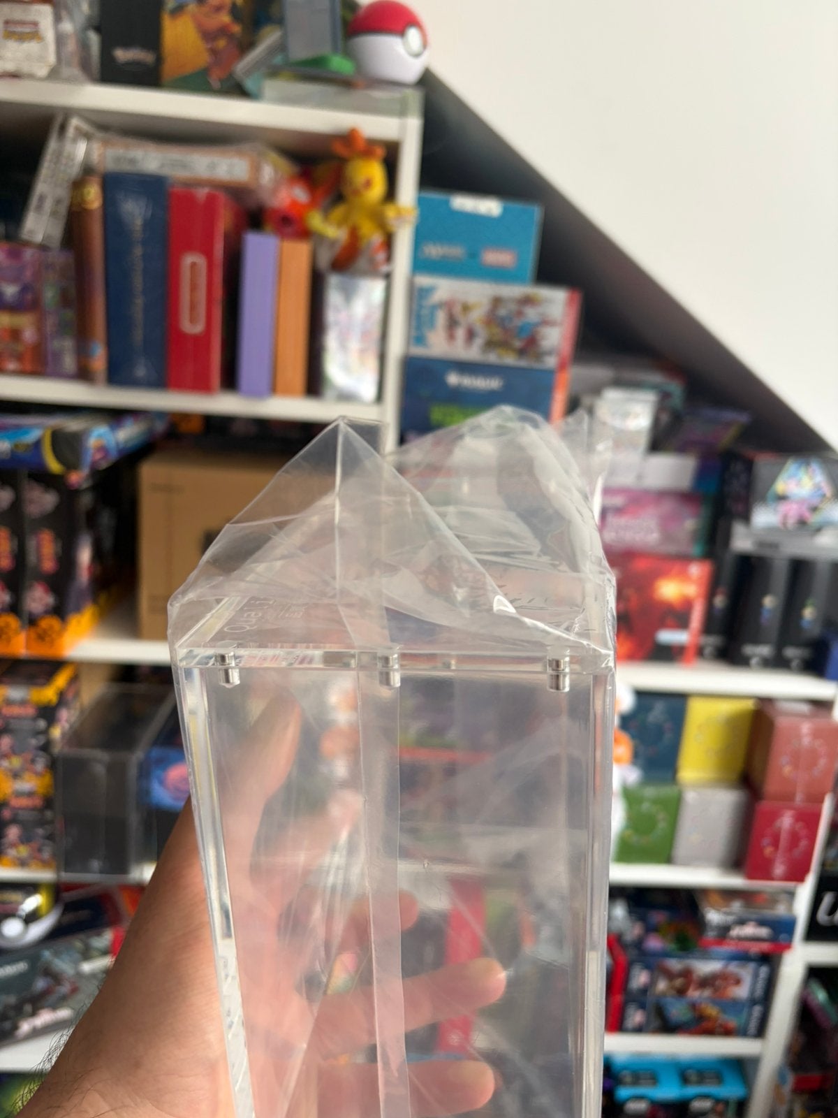 Acrylic Case - Elite Trainer Box ETB Magnetic Protector, Ophalen of Verzenden, Zo goed als nieuw, Boosterbox