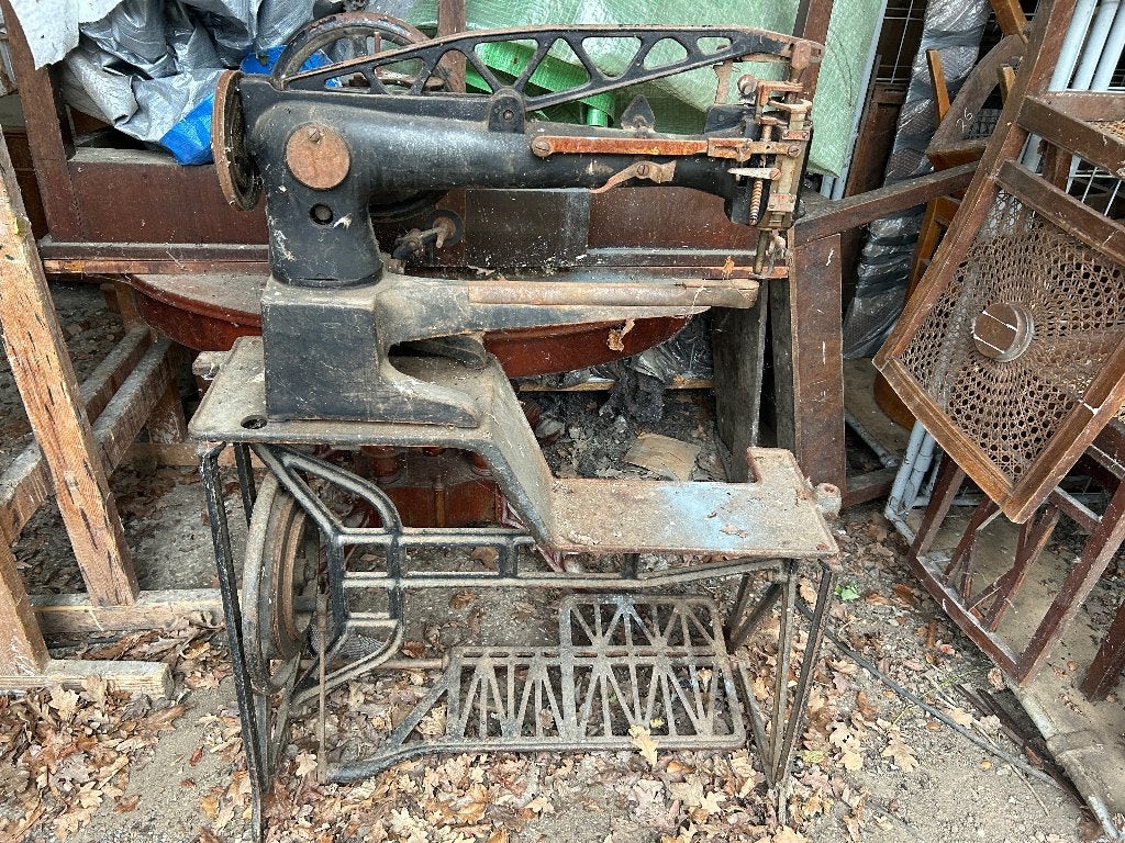 antike naaimachine voor leer van de Fa. Claes, Antiek en Kunst, Ophalen