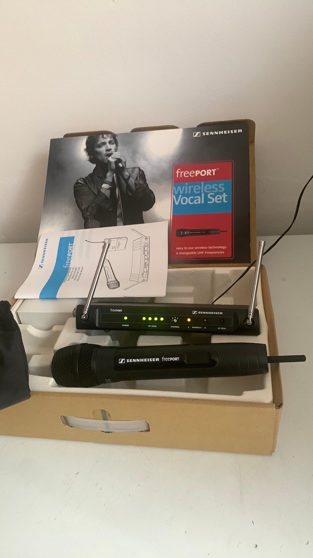 Sennheiser draadloos microfoon, Muziek en Instrumenten, Microfoons, Ophalen of Verzenden, Zo goed als nieuw, Draadloos