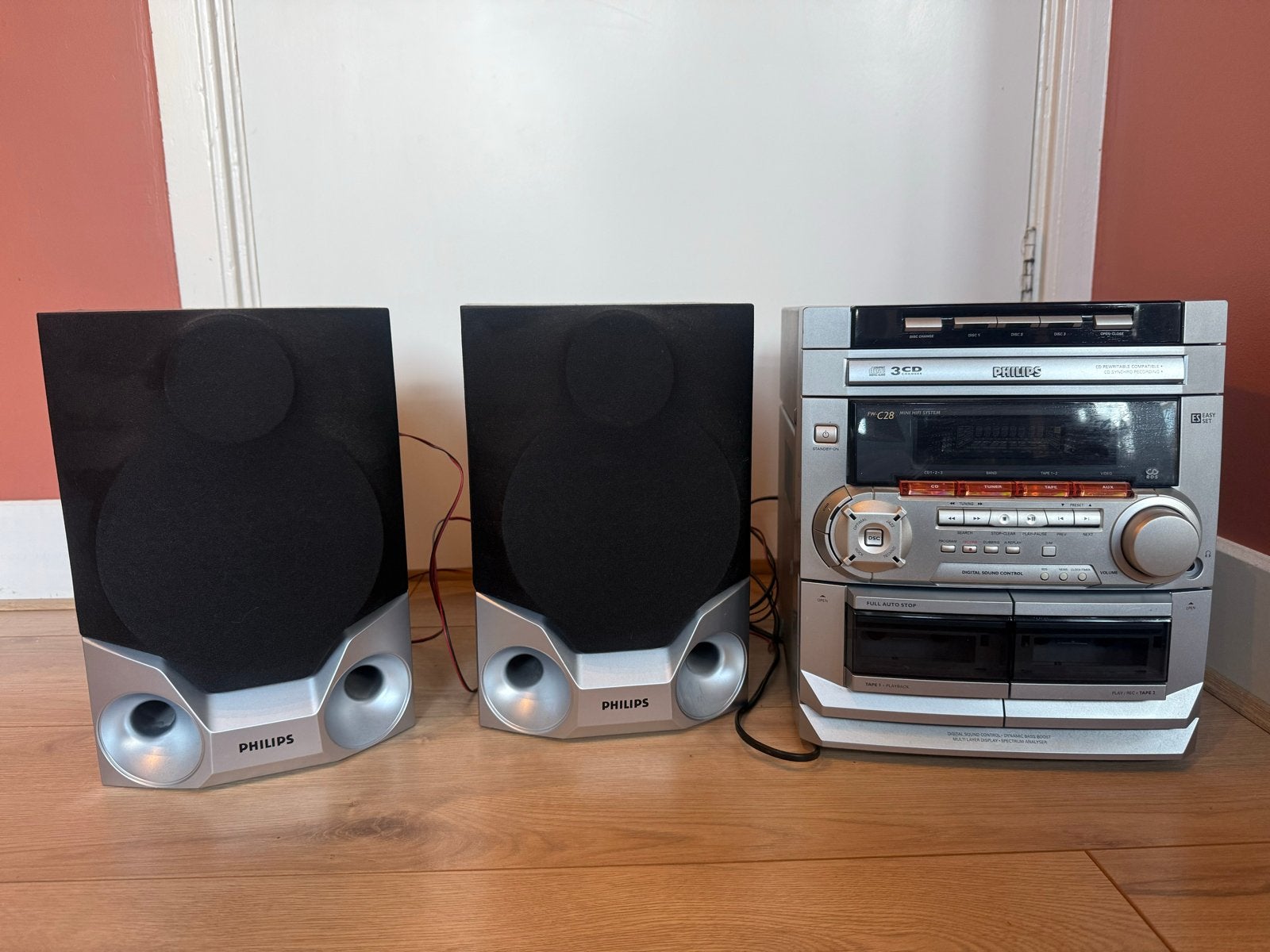 Philips Mini Hifi Systeem met CD, Cassette en Radio, Ophalen, Philips, Gebruikt, Cassettedeck