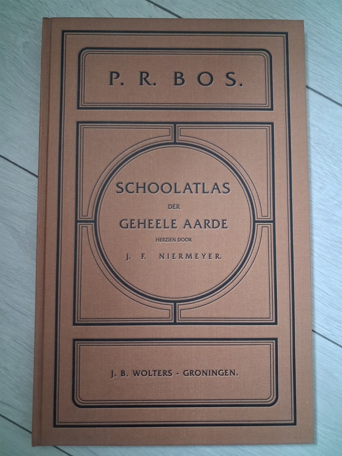P.R. Bos Schoolatlas der Geheele Aarde - Herdruk Nieuwstaat, Bosatlas, P.R. Bos, J.F. Niermeyer, Nieuw, Ophalen of Verzenden