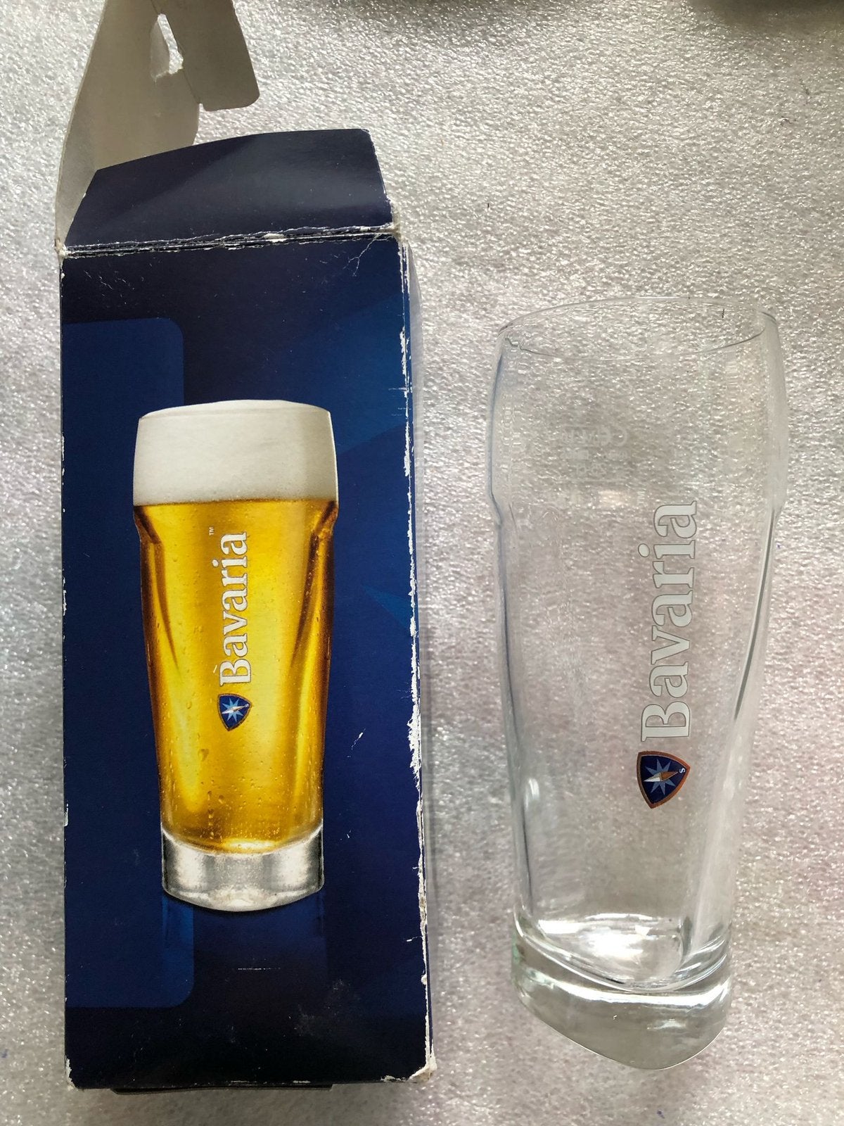 BAVARIA BIERGLAS / GRIPGLAS - 250 ML, Ophalen of Verzenden, Zo goed als nieuw, Glas of Glazen, Bavaria