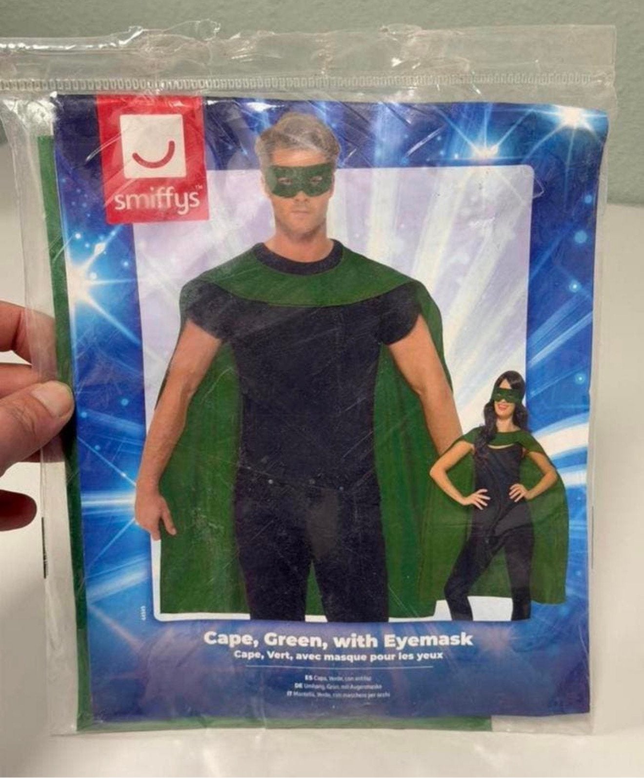 Superhelden Cape Groen Oogmasker Volwassenen Nieuw carnaval, Nieuw, Ophalen of Verzenden, H, Kleding
