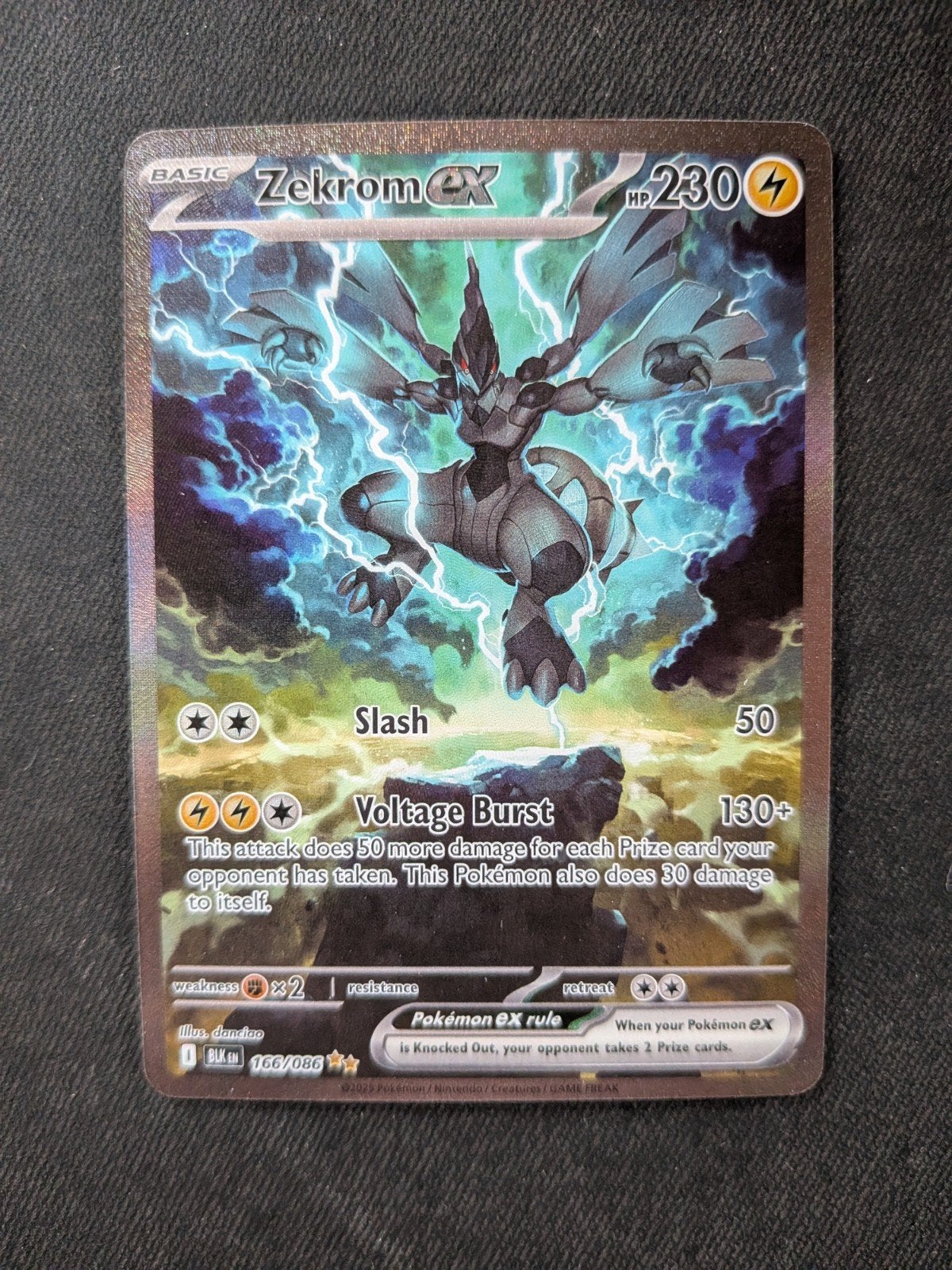 Zekrom ex 166/086 Pokemon kaart - Basic HP 230, Ophalen of Verzenden