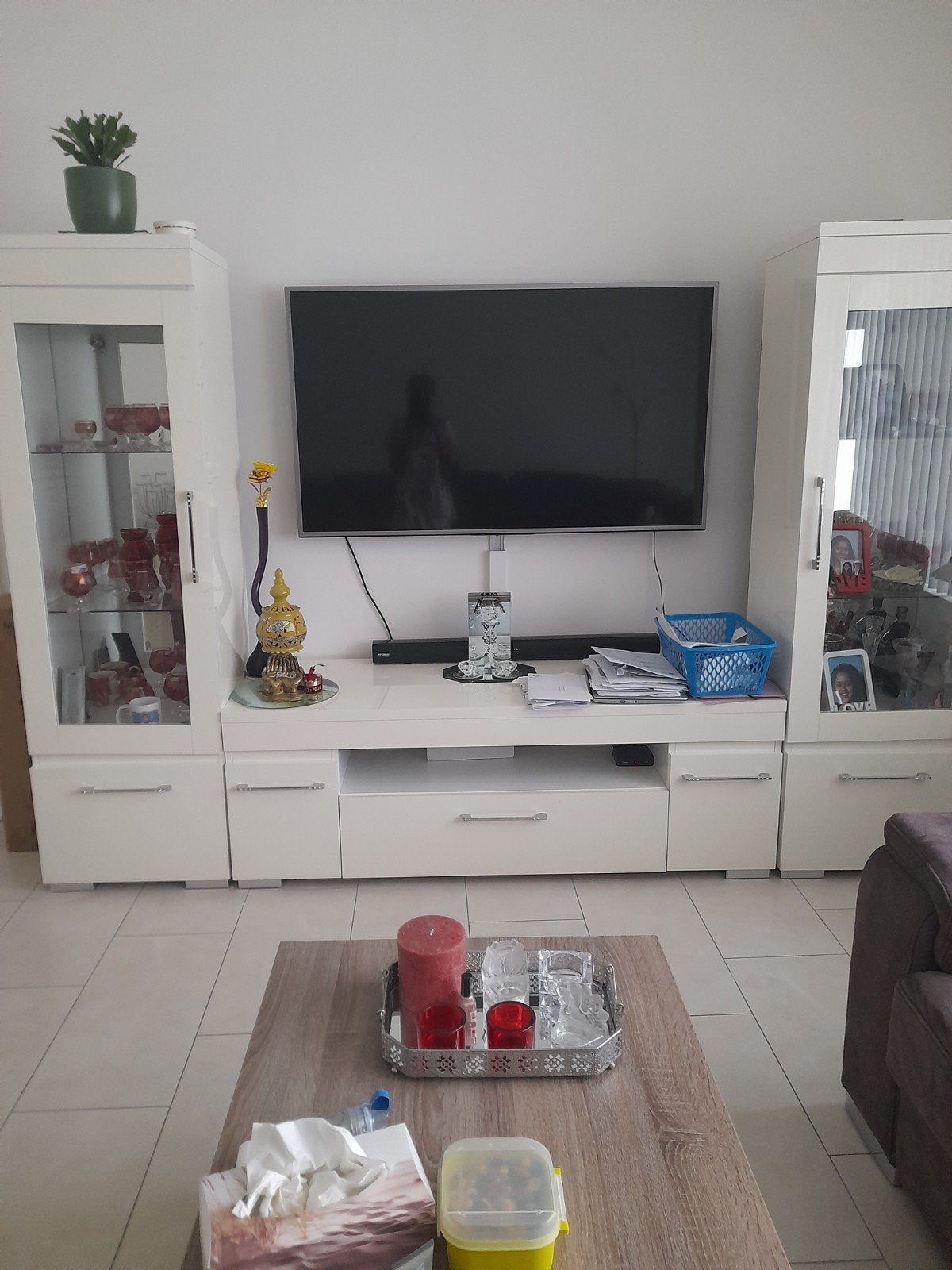 Tv kast, 150 tot 200 cm, Ophalen of Verzenden, Zo goed als nieuw, Minder dan 100 cm