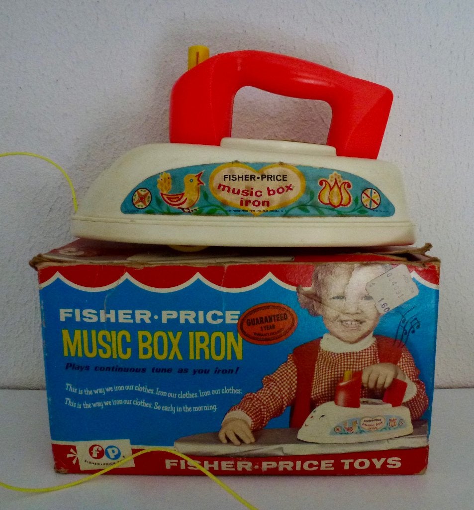 Vintage Fisher Price Music Box Iron, nr. 125., Antiek en Kunst, Verzenden