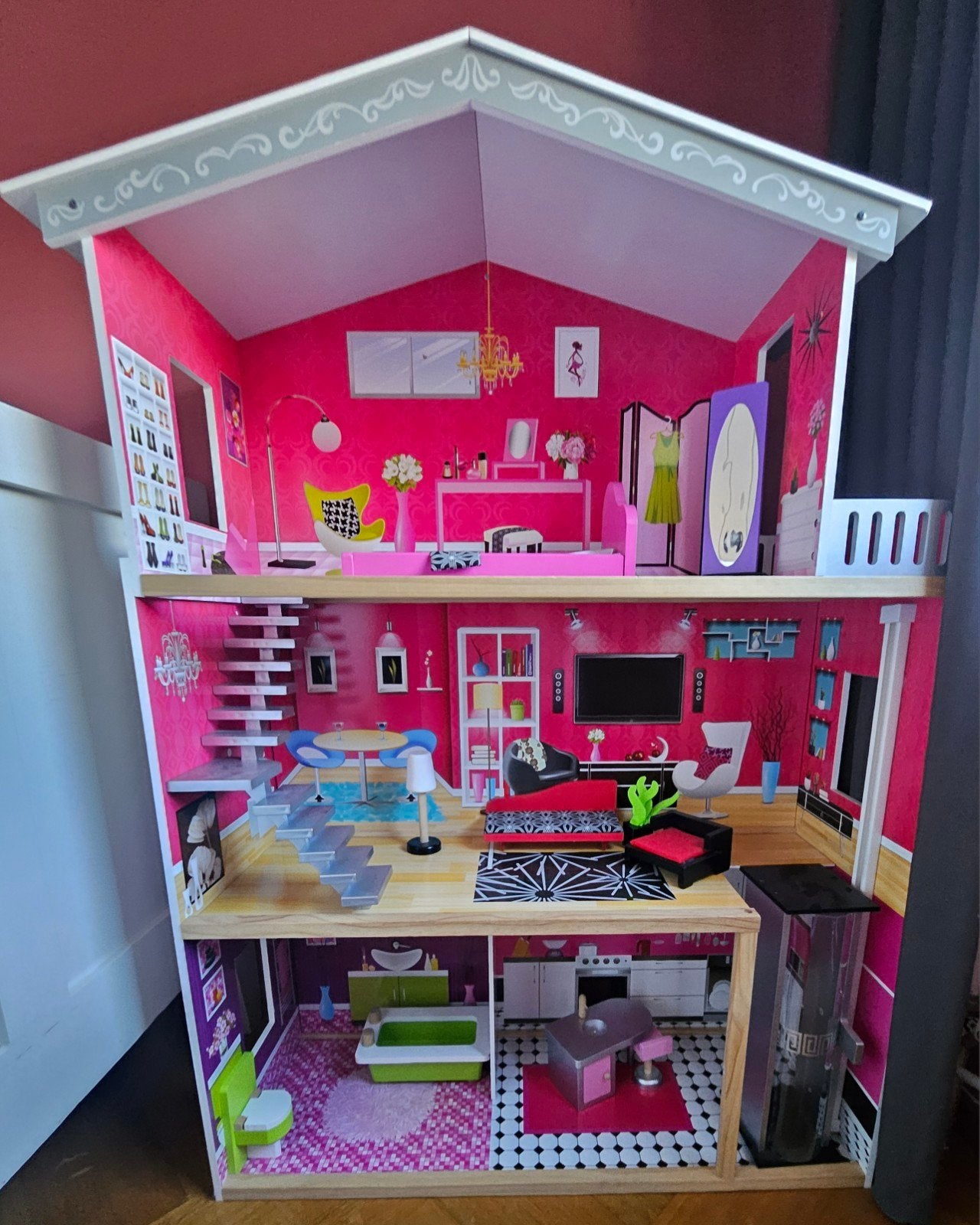poppenhuis, Ophalen, Zo goed als nieuw, Poppenhuis