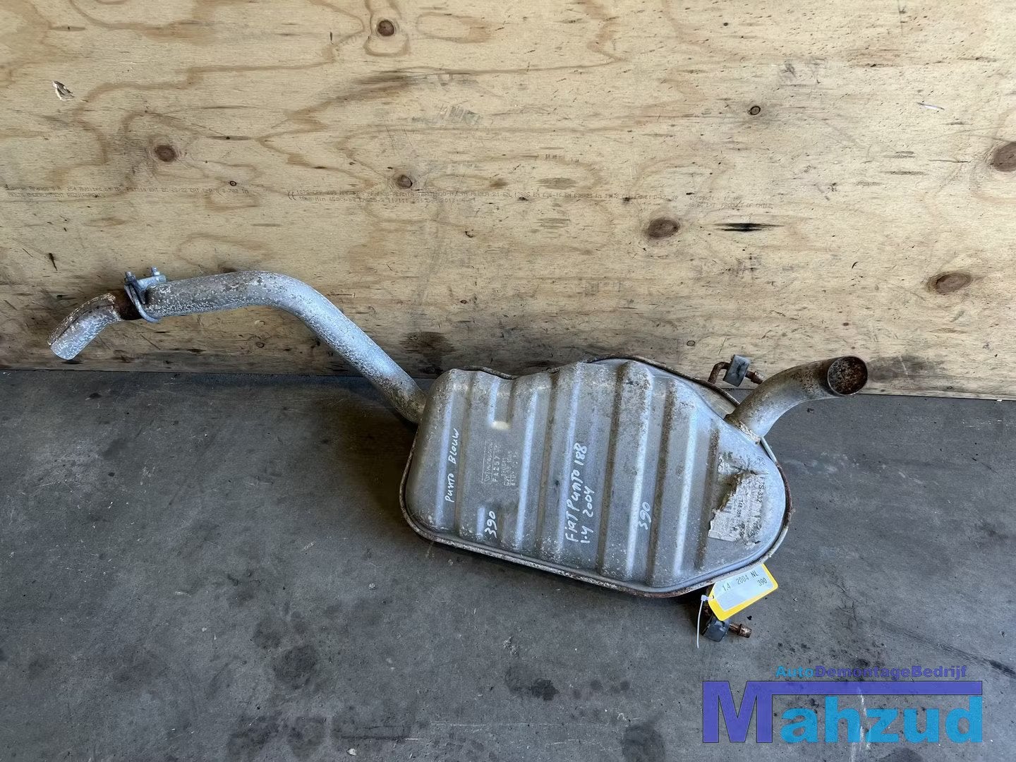 FIAT PUNTO 2 188 1.4 uitlaat einddemper 2002-2005, Gebruikt, Stellantis Europe S.p.A., Ophalen of Verzenden, Info@stellantis.com