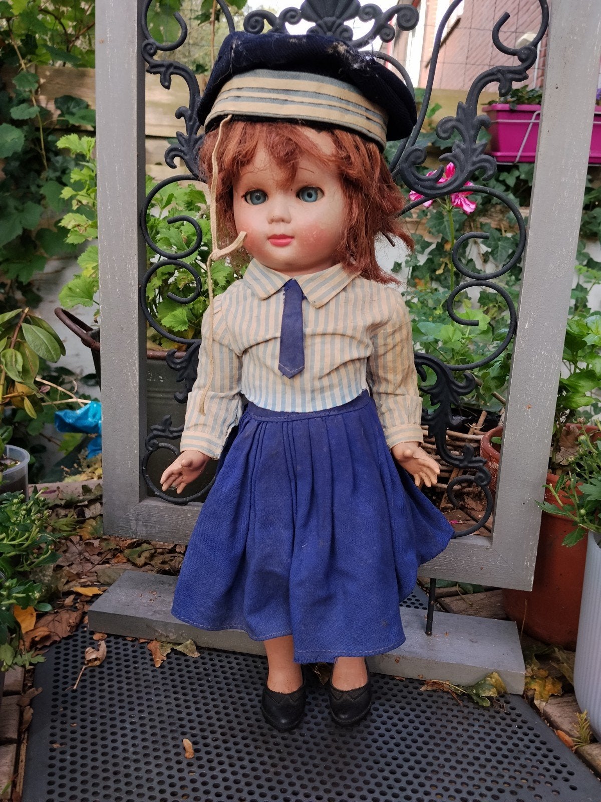 Antieke Franse Jumeau pop, met originele kleding, Ophalen of Verzenden, Gebruikt, Pop