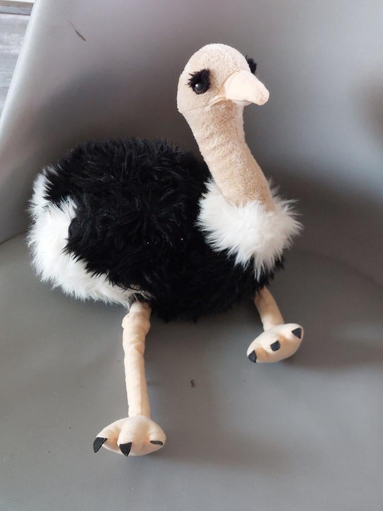 Zwarte struisvogel knuffel, Ophalen of Verzenden