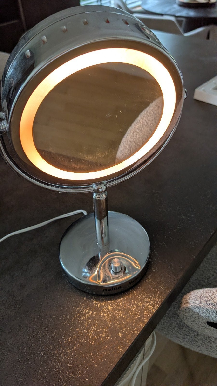 Calor Vario Staande Spiegel met Verlichting en Sterkte, Minder dan 50 cm, Rond, Ophalen of Verzenden, Zo goed als nieuw