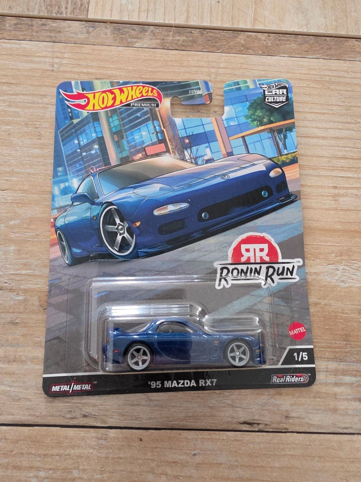 Hot Wheels Premium '95 Mazda RX7 Ronin Run, Ophalen of Verzenden, Nieuw, Auto