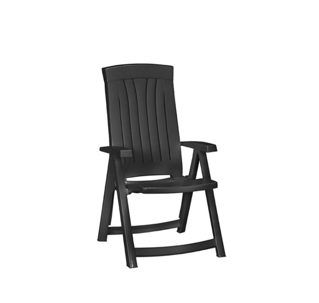 Tuinmeubelen tafel en drie stoelen, Tuin en Terras, Tuintafels, Ophalen, Zo goed als nieuw, Rechthoekig, Plastic