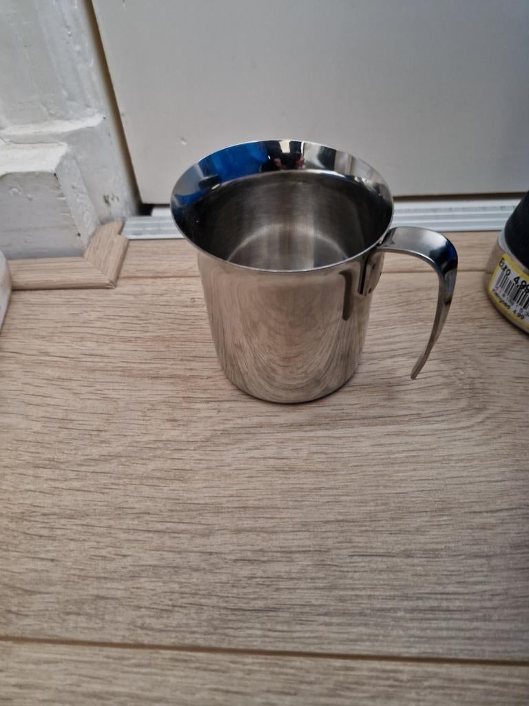 Bialetti melkkannetje voor opschuimen melk RVS, Ophalen of Verzenden, Zo goed als nieuw