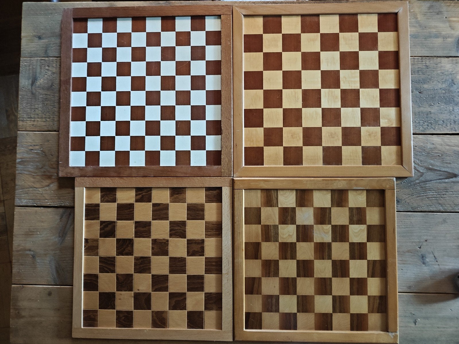4 Dam/schaakborden., Hobby en Vrije tijd, Gezelschapsspellen | Bordspellen, Ophalen of Verzenden, NVT., NVT., NVT.