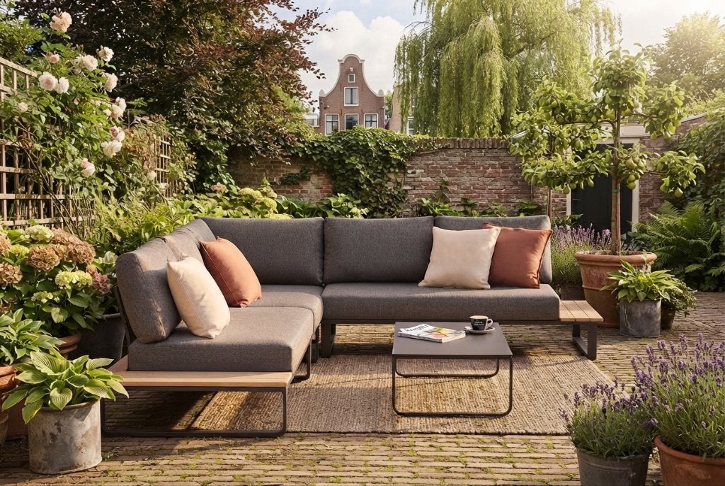 Lounge Set Tuin | 4 Seasons Outdoor delta hoekbank | SALE, Ophalen, 4 zitplaatsen, Bank, Zo goed als nieuw