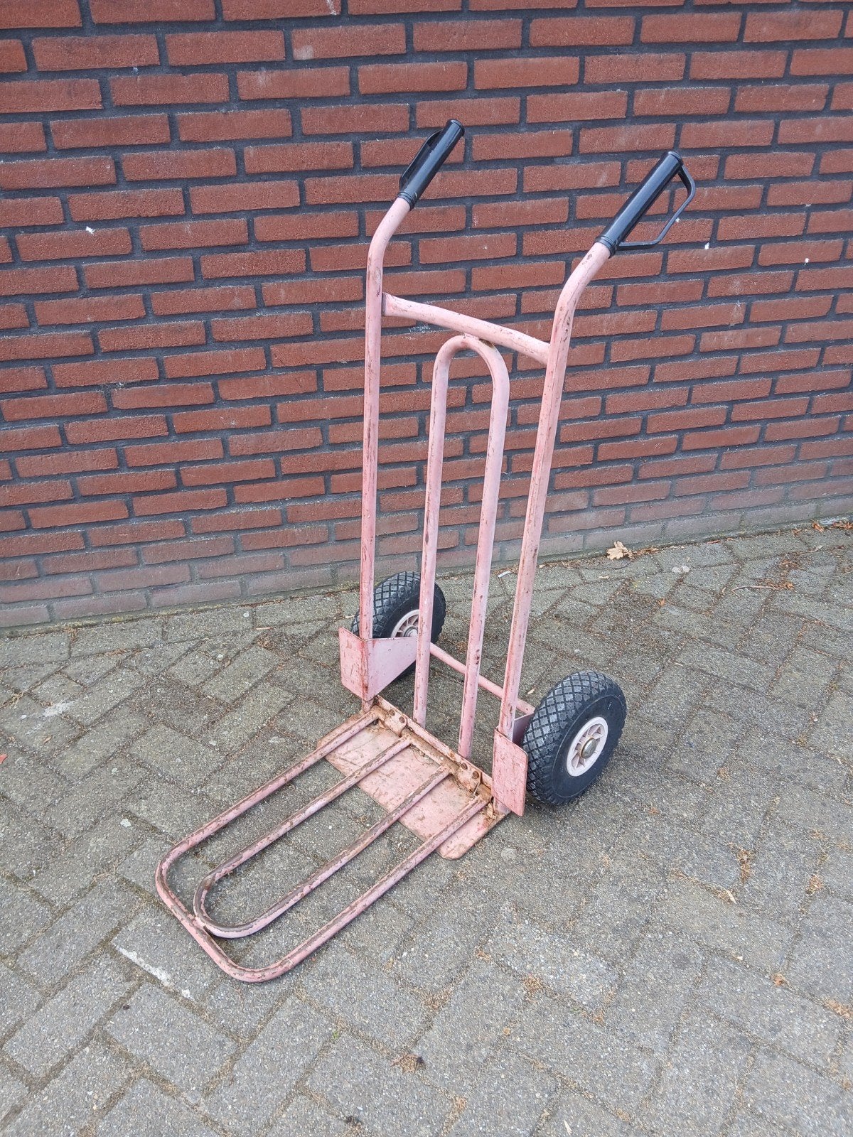 Steekwagen met klap rek, met harde banden, 80 tot 100 liter, Ophalen, Gebruikt, Steekwagen