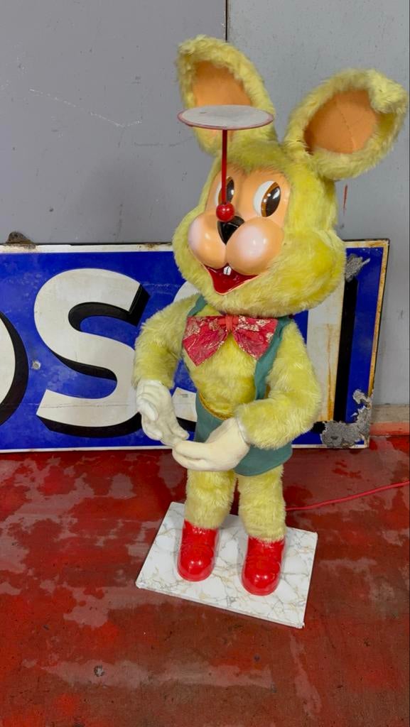 Vintage V&D Etalage Automaton Konijn Jaren 70/80, Antiek en Kunst, Ophalen of Verzenden
