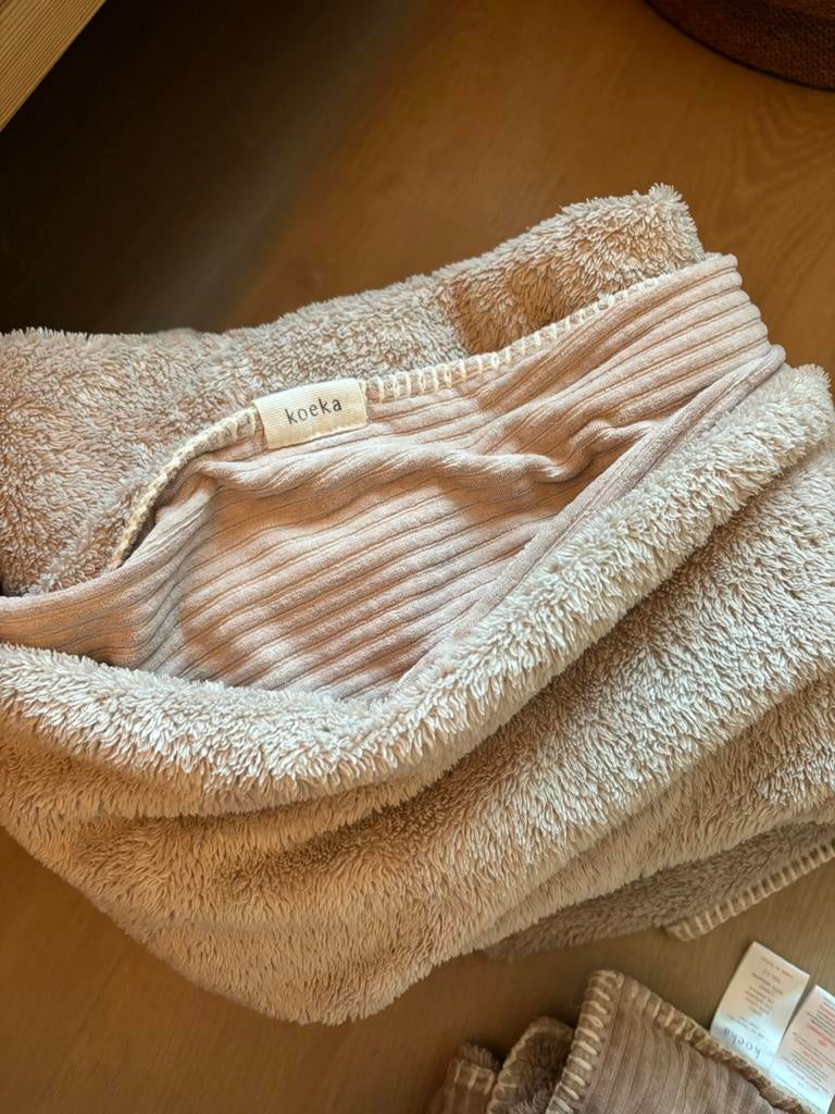 Oud roze Koeka wiegdeken, Ophalen, Zo goed als nieuw, Deken