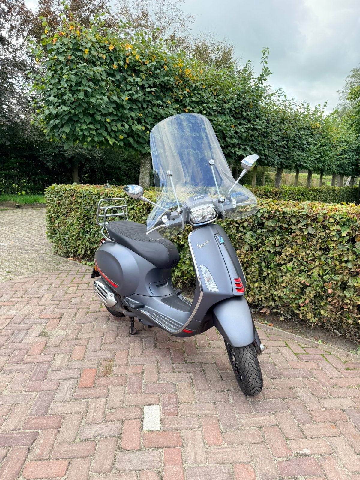 Prachtige matgrijze Vespa Sprint te koop, Fietsen en Brommers, Ophalen, Gebruikt, Maximaal 45 km/u, Vespa S