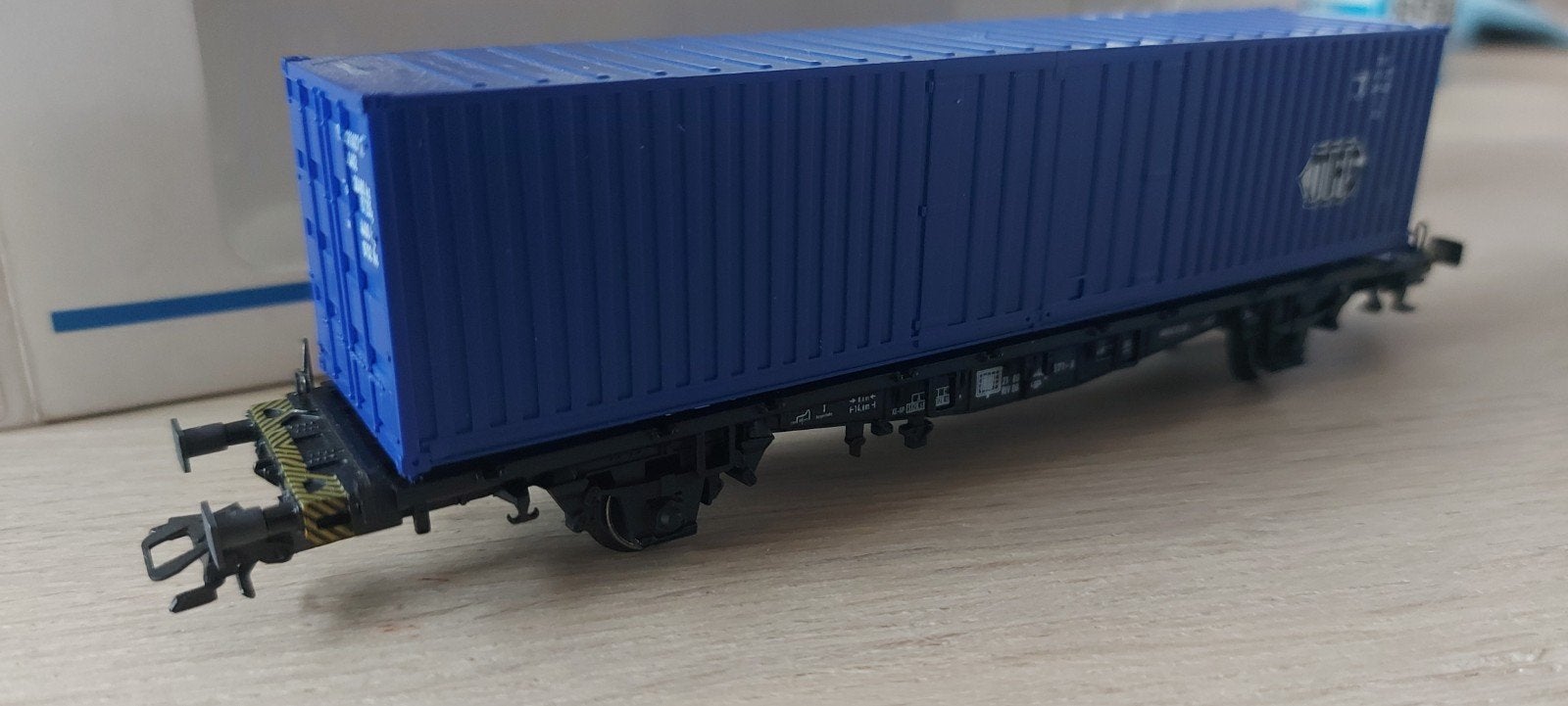 Märklin DB/TFG containerwagen artnr 4869 in ovp, Hobby en Vrije tijd, Wisselstroom, Wagon, Ophalen of Verzenden, Zo goed als nieuw