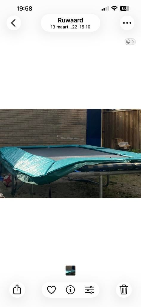 Grote trampoline, Kinderen en Baby's, Speelgoed | Buiten | Trampolines, Ophalen, Gebruikt