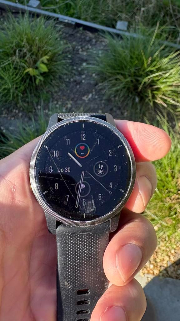 Garmin Venu 2 sporthorloge - GPS, Hartslag, Stappenteller, Ophalen, Gebruikt, Zwart, Waterdicht