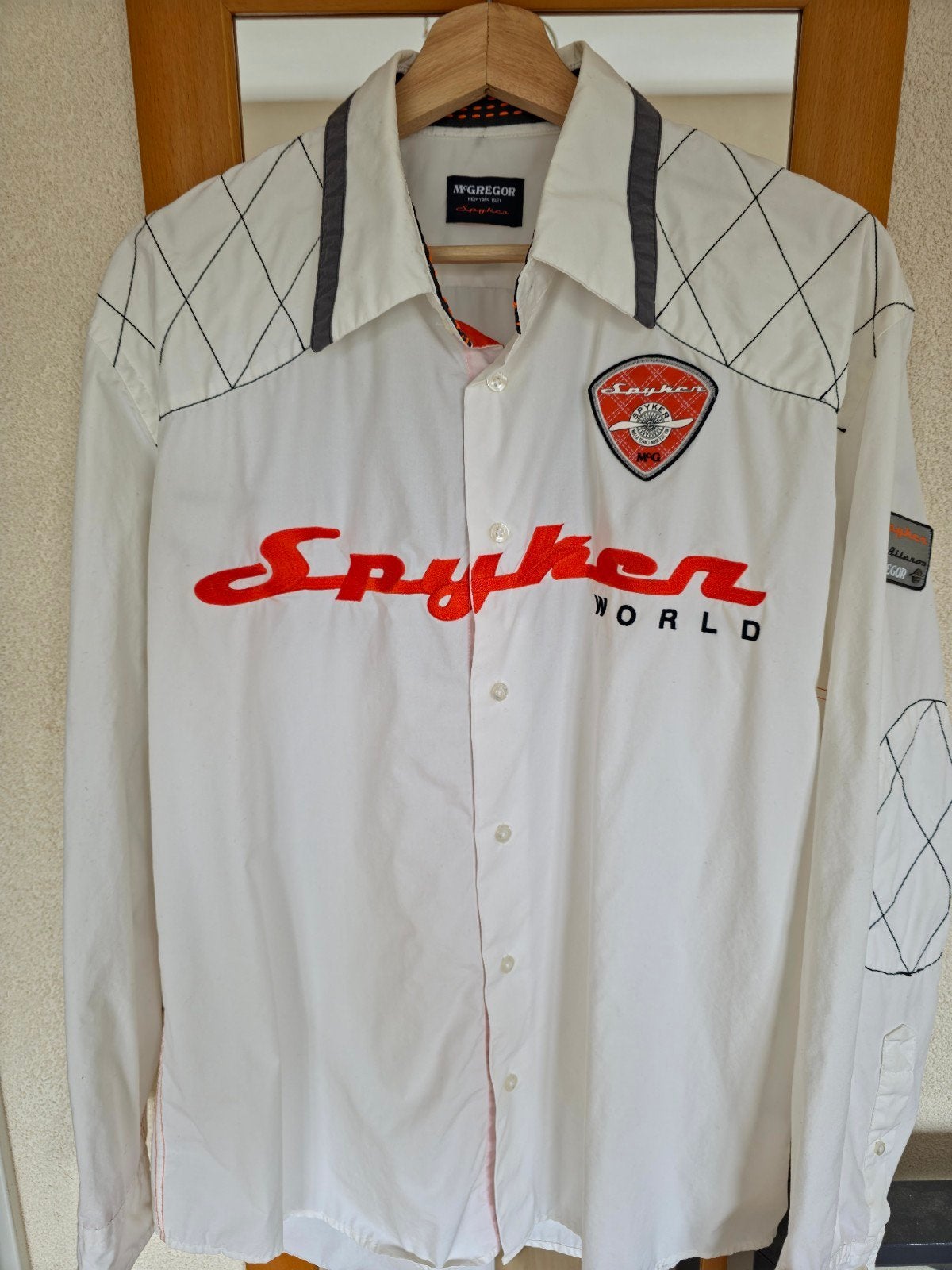 Spyker/McGregor overhemd maat XL Vintage!, Ophalen of Verzenden, Zo goed als nieuw, Overige kleuren, Spyker McGregor