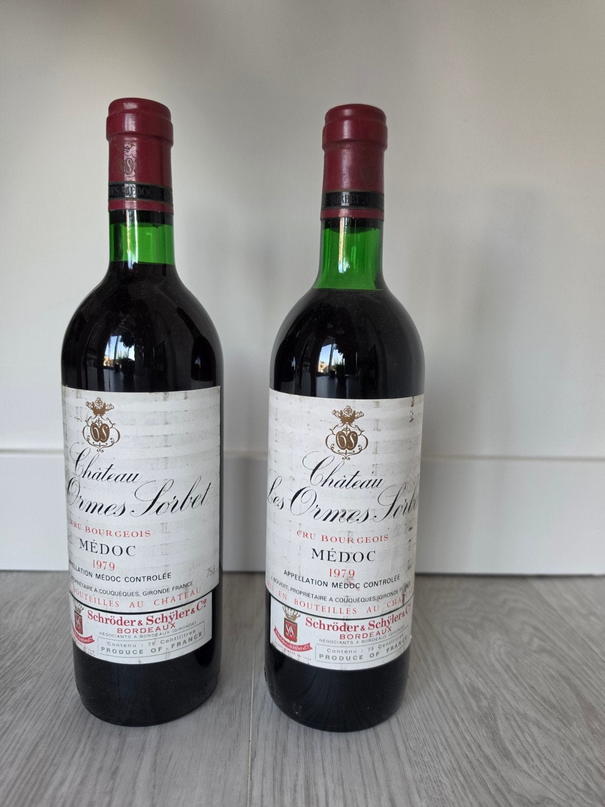 Château les Ormes Sorbet Médoc 1979 - Rode Wijn, Verzamelen, Wijnen, Frankrijk, Nieuw, Ophalen of Verzenden, Rode wijn