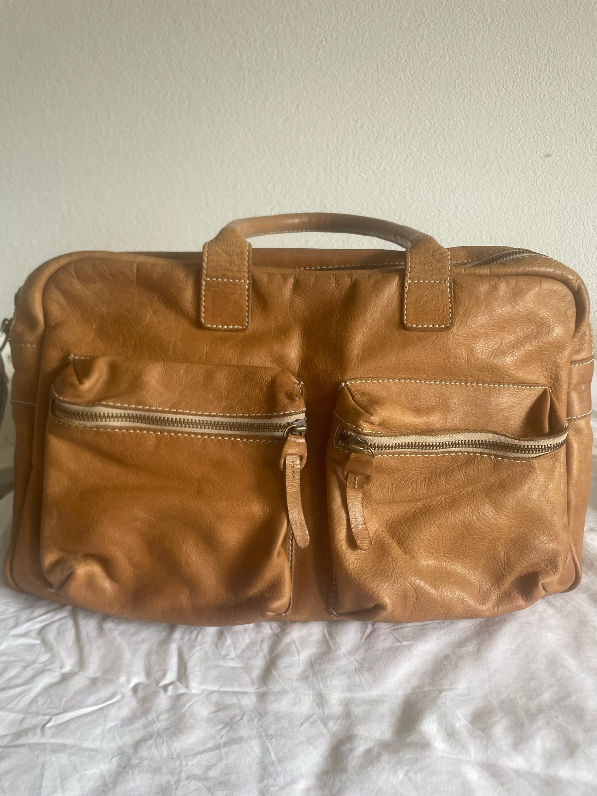 Cowboysbag Luiertas met Verschoonmatje, Kinderen en Baby's, Luiertassen, Verzorgingstas, Bruin, Gebruikt, Cowboysbag