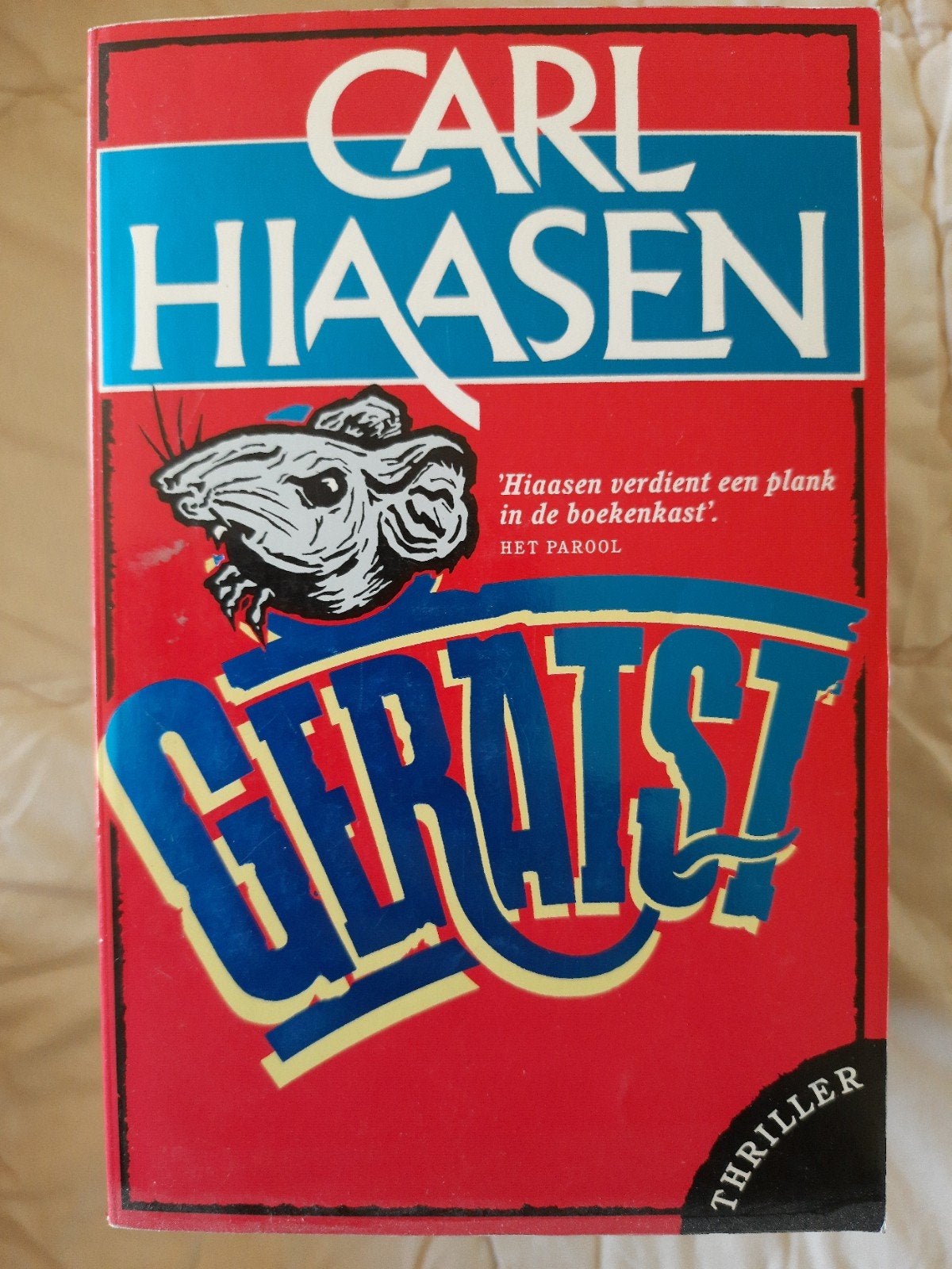 Carl Hiaasen - Geratst, Boeken, Gelezen, Hiaasen, Ophalen of Verzenden, Amerika