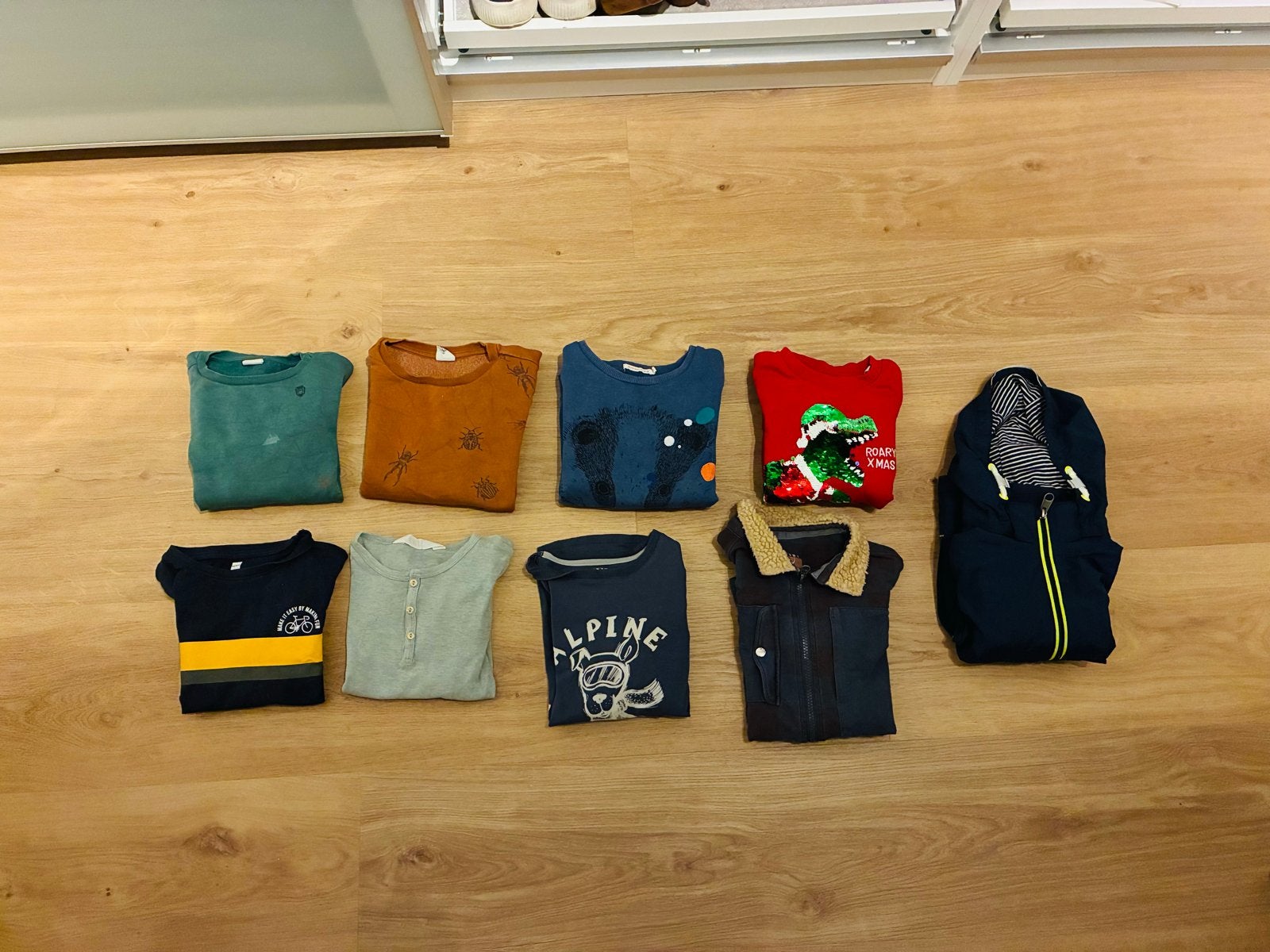 Kledingpakket Jongen Maat 110-116: Truien, Longsleeves, Jas, Ophalen of Verzenden, Gebruikt, Jongen, Setje