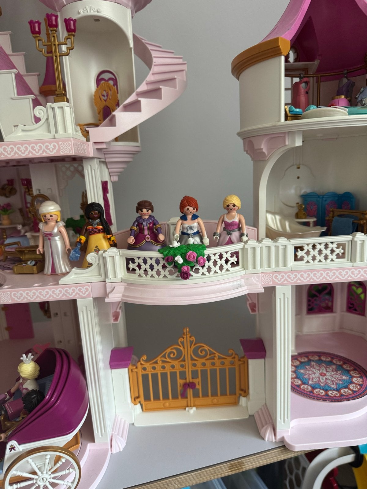 Playmobil Prinsessenkasteel met Koets en Figuren, Complete set, Ophalen of Verzenden, Zo goed als nieuw, Kasteel/Fort