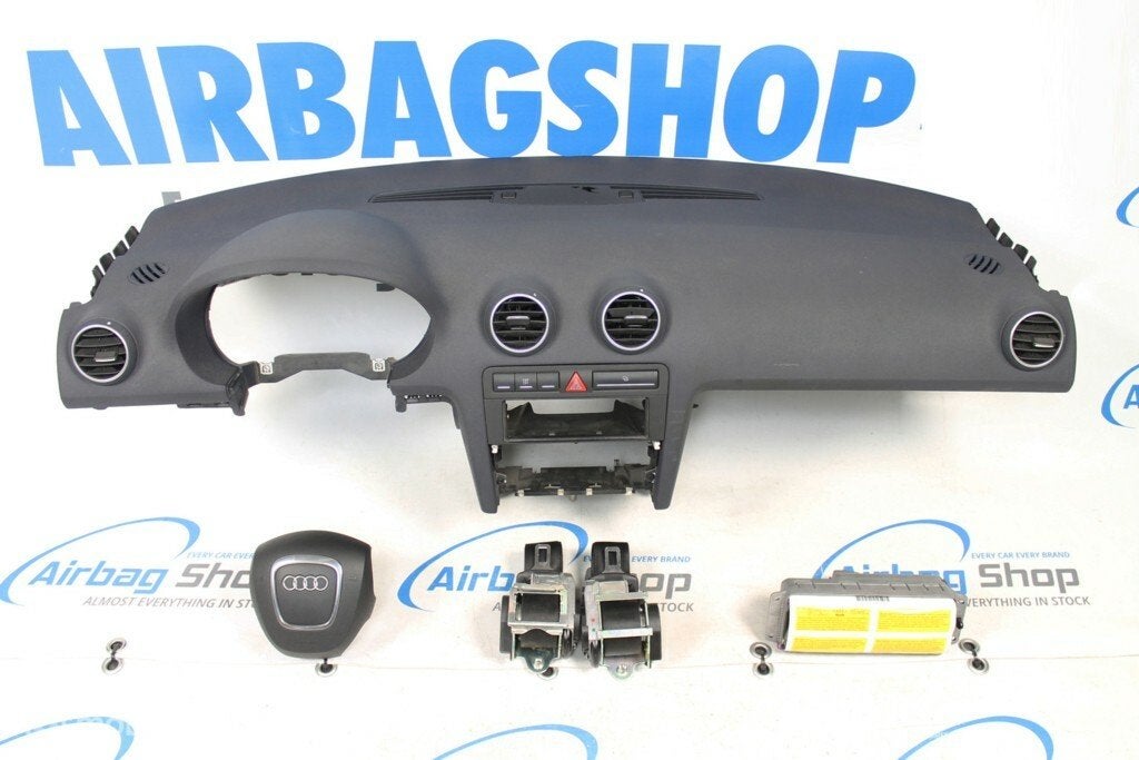 Airbag set - Dashboard blauw 4 spaak Audi A3 8P (2005-2012), Auto-onderdelen