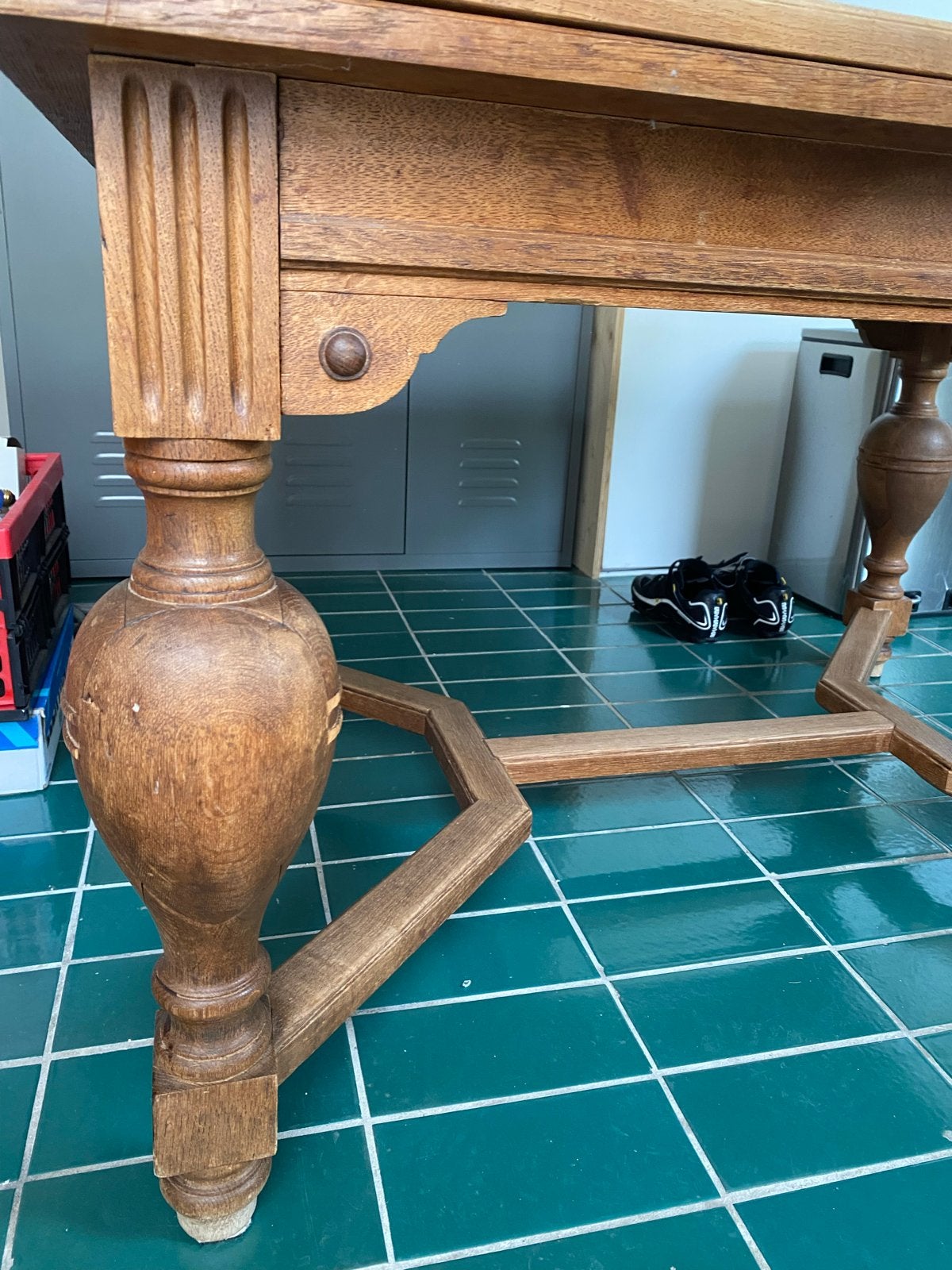 Antieke eikenhouten tafel, Antiek en Kunst, Ophalen of Verzenden