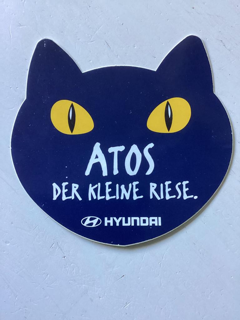 Sticker Hyundai Atos, Verzenden, Zo goed als nieuw, Auto of Motor