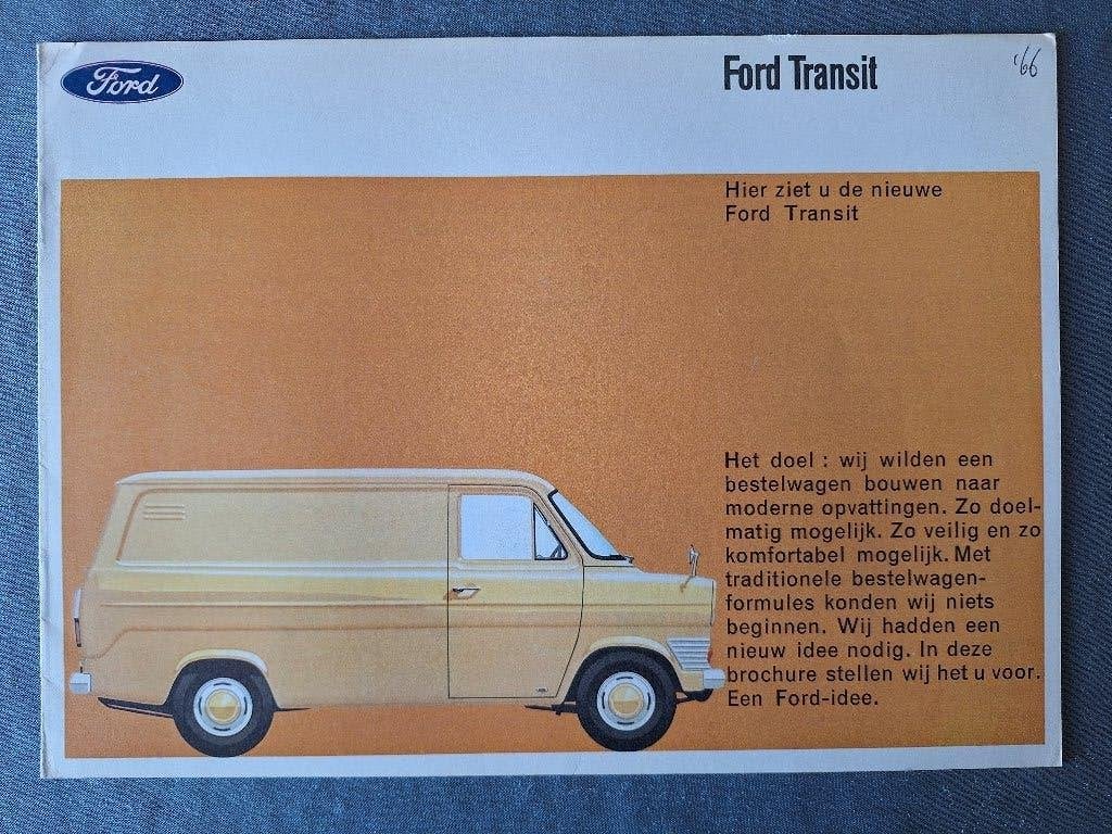 Brochure FORD TRANSIT - 1966 NL., Verzenden, Gelezen, Ford