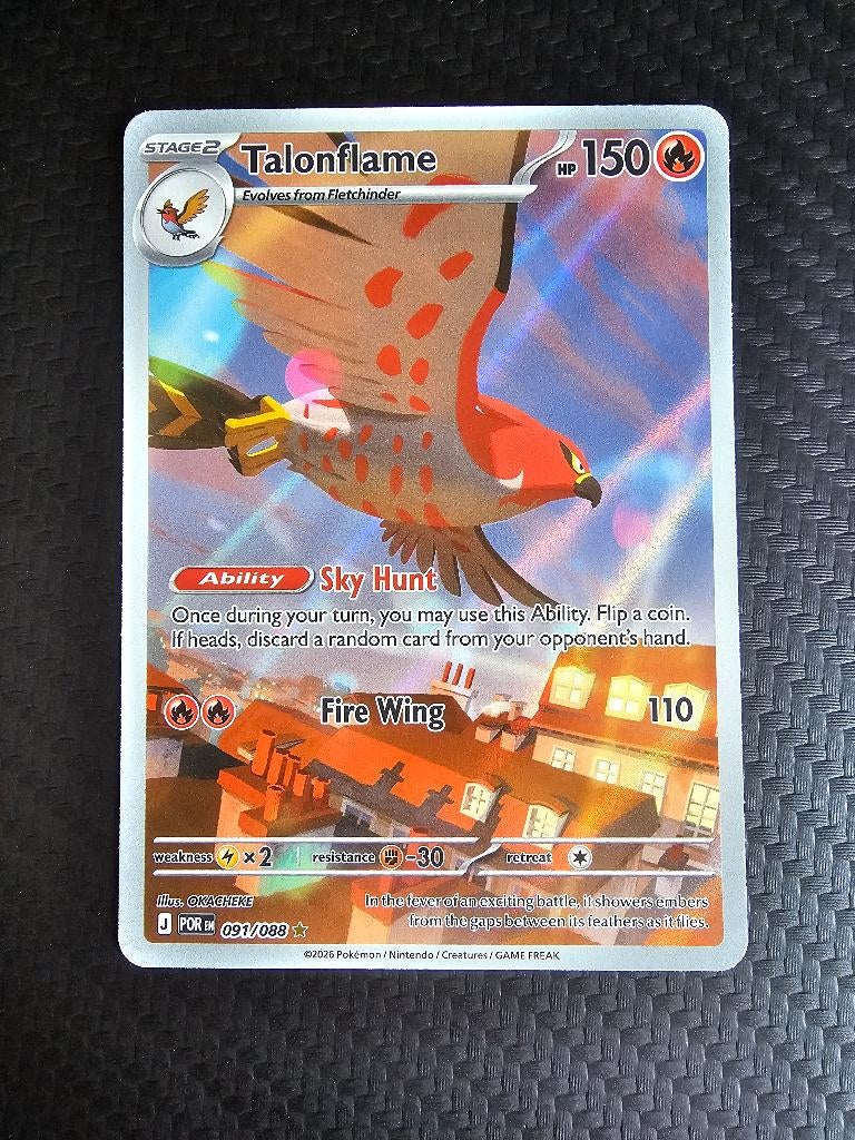 Talonflame Full Art, Ophalen of Verzenden, Nieuw, Losse kaart, Foil