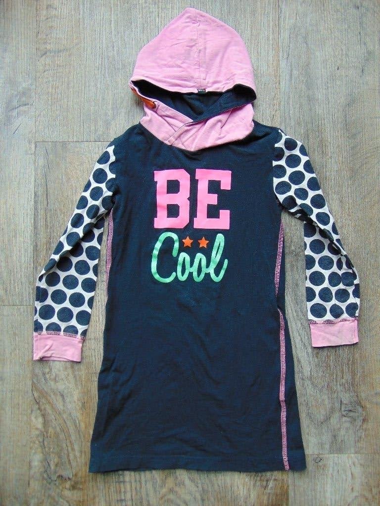 Donker blauw jurk Be Cool maat 110 jurkje Europe Kids, Gebruikt, Europe Kids, Meisje, Ophalen of Verzenden