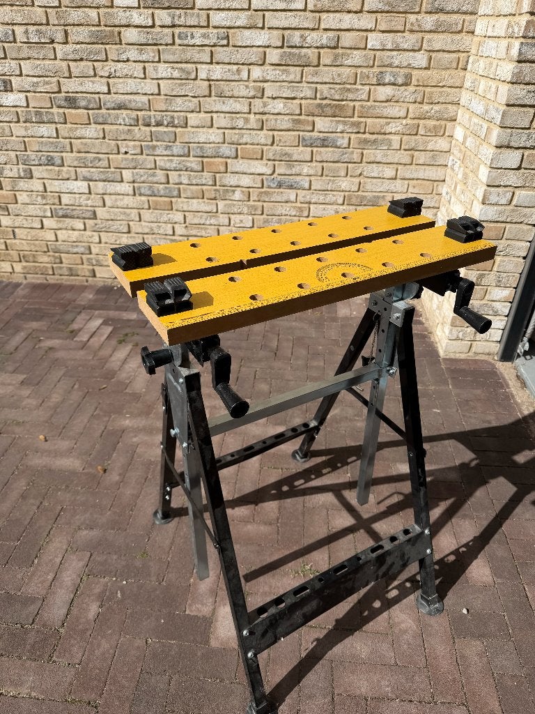 HBM Verstelbare en Kantelbare Werkbank, Ophalen, Gebruikt, 70 tot 120 cm, Inklapbaar