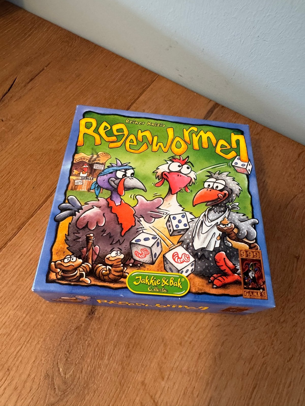 Regenwormen - Zo goed als nieuw dobbelspel, Drie of vier spelers, Ophalen of Verzenden, Zo goed als nieuw