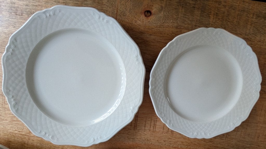 Grote partij Eschenbach borden van 25 en 20 cm, Ophalen, Gebruikt, Bord(en), Effen