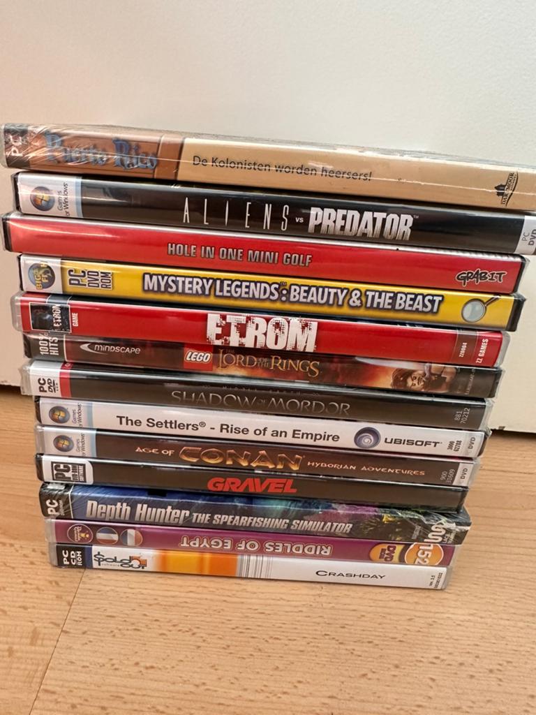 Partij PC games vrijwel allemaal sealed!, Spelcomputers en Games, 1 speler, Ophalen of Verzenden, Zo goed als nieuw, Vanaf 3 jaar