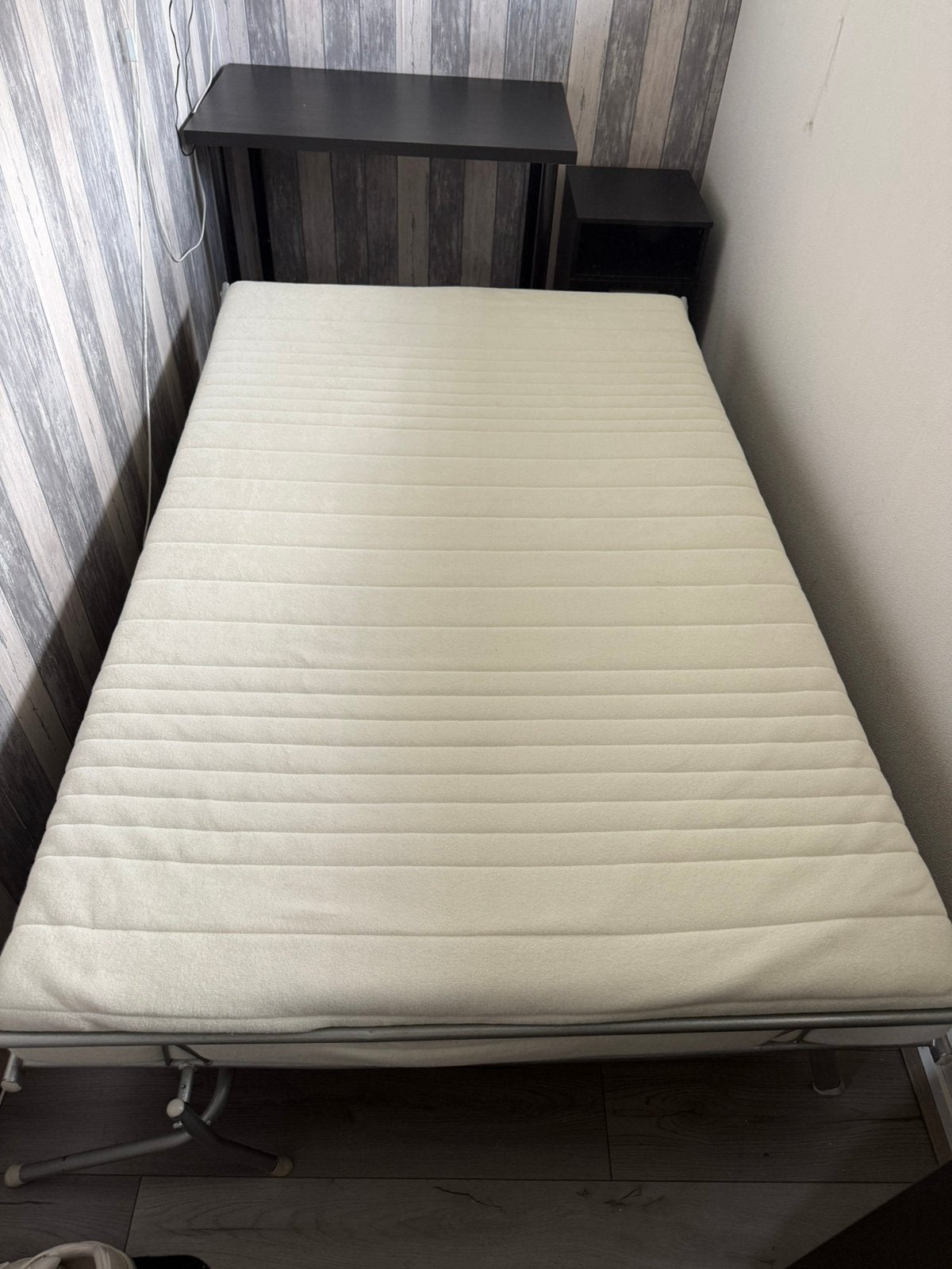 Opklapbed + matras, Ophalen, Eenpersoons, 190 cm of minder, Zo goed als nieuw