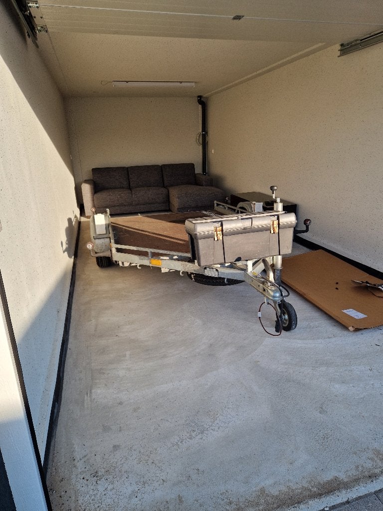 Robuuste aanhangwagen voor zijspan motor, Ophalen, Gebruikt