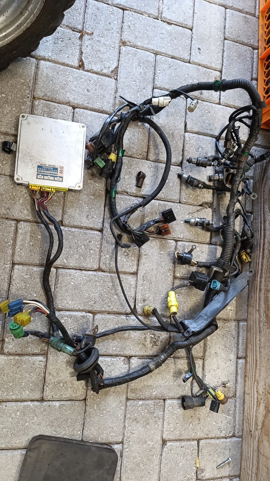 4AGE kabelboom+ECU, Auto-onderdelen, Ophalen of Verzenden, Gebruikt, Toyota