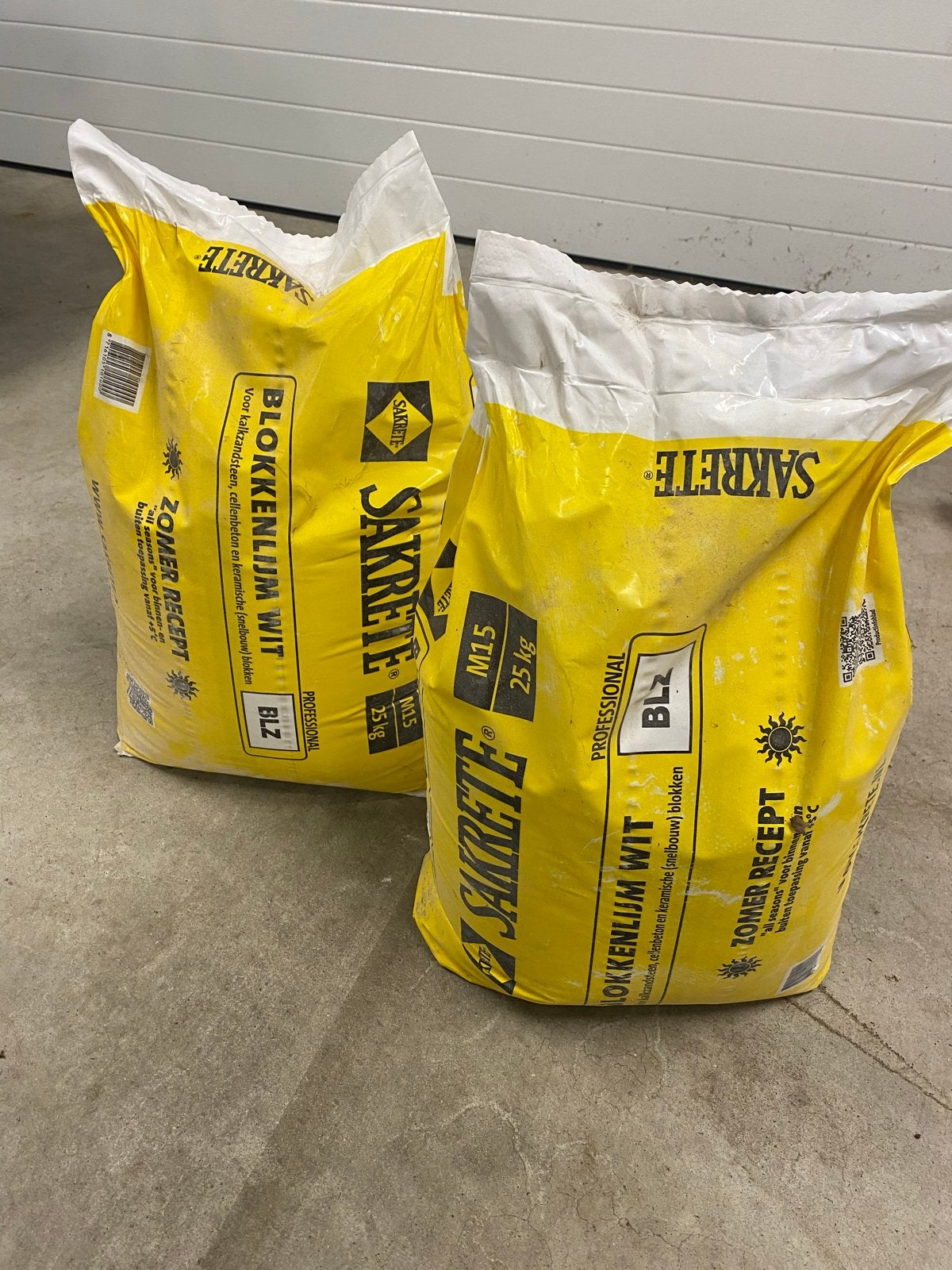 Sakrete Blokkenlijm Wit Zomer Recept - 2x 25kg, Ophalen, Nieuw