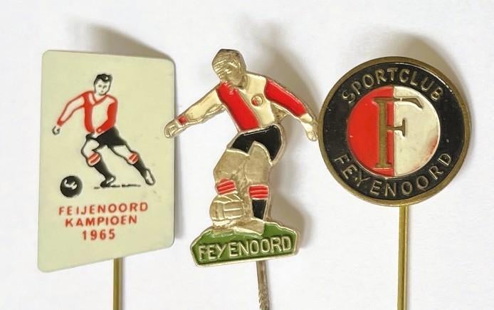 FEYENOORD - 3 oude speldjes uit de 1960's, Verzamelen, Verzenden, Gebruikt, Feyenoord, Overige typen
